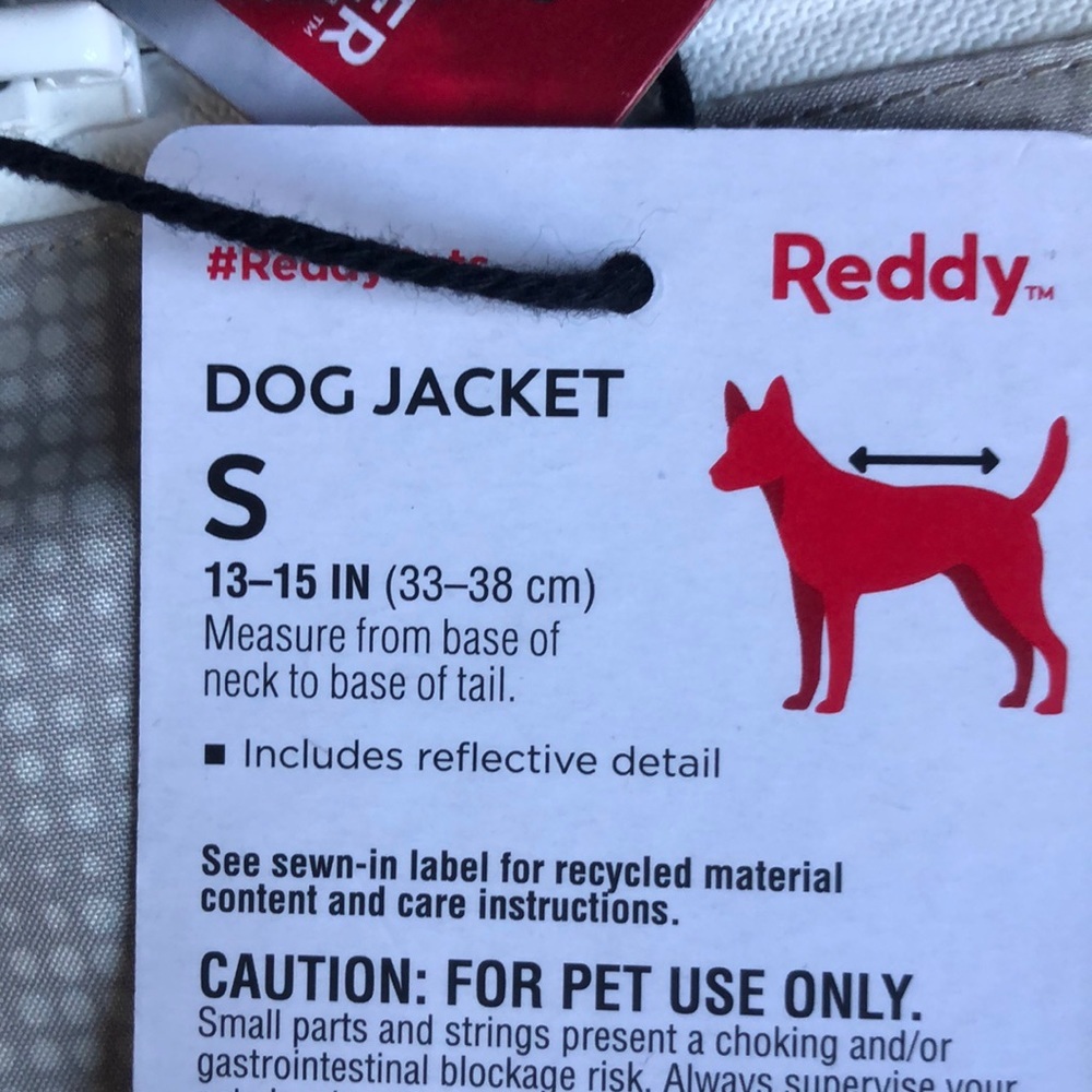 NWT Reddy weathershell dog jacket S - Picture 12 of 15